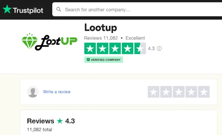 Lootup Review: Is It Legit? 3 lootup trustpilot