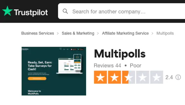 MultiPolls Review: Is It Worth Your Time? 3 multipolls trustpilot