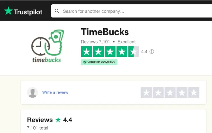 TimeBucks Review: Is It Legit? 3 timebucks trustpilot