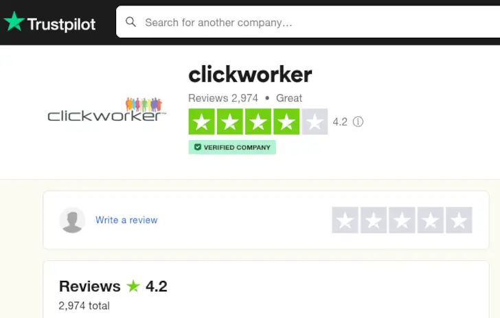 ClickWorker Review, Is It Legit or a Scam? 6 clickworker trustpilot