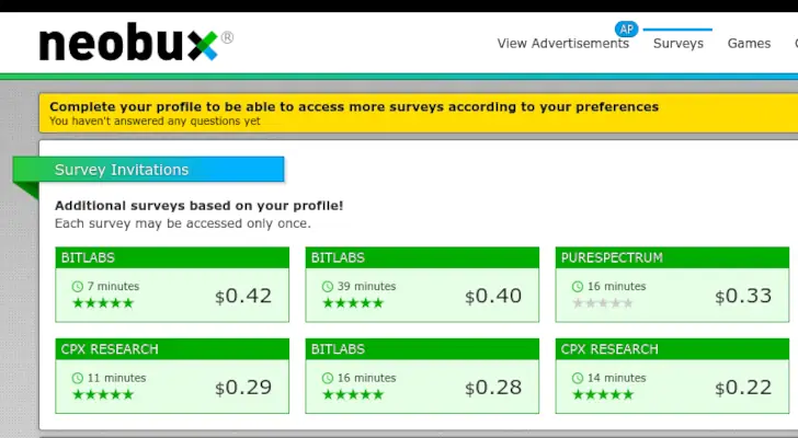 NeoBux Review, Is It Legit or a Scam? 2 neobux survey task