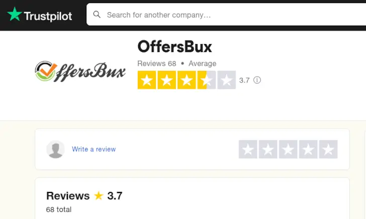 OffersBux Review, Is It Legit or a Scam? 4 offersbux trustpilot