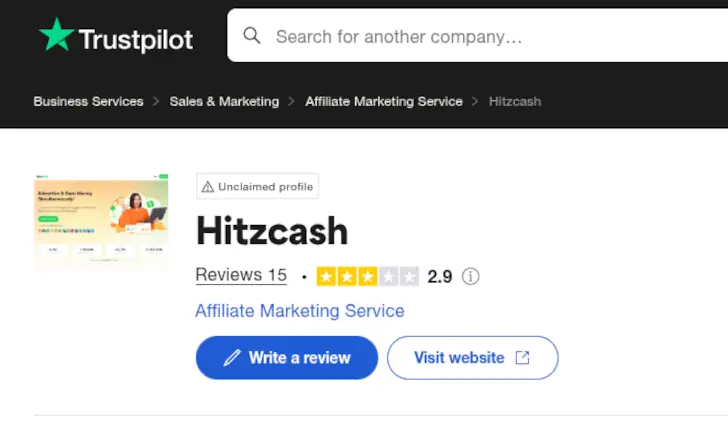 HitzCash Review, Is It Legit or a Scam? 3 hitzcash trustpilot