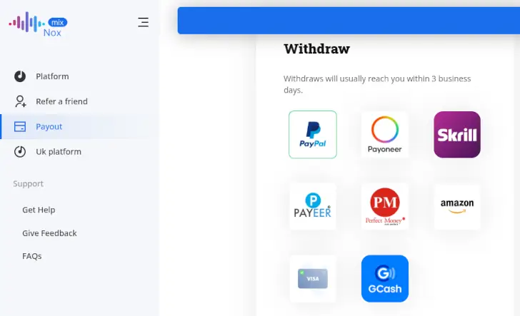 payment of mixnox