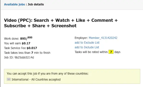MicroWorkers Review, Is It Legit or a Scam? 2 microworkers tasks